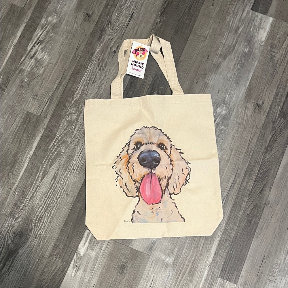 Dog Tote Bag - Tan